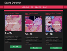 Tablet Screenshot of doxysdungeon.com